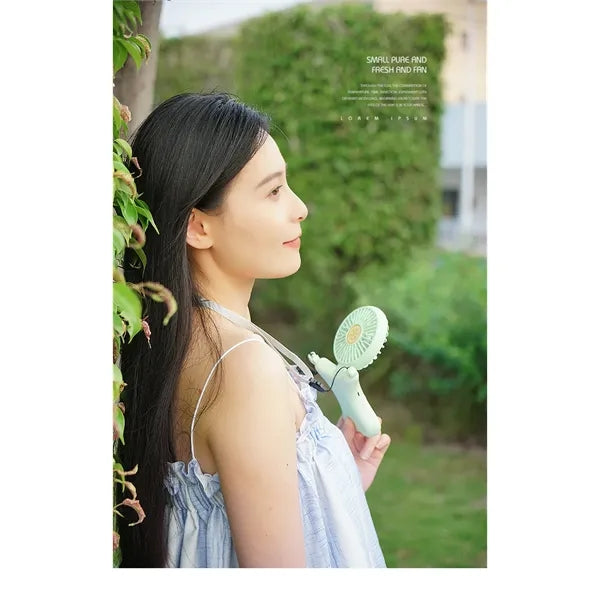 Personal Necklace Mini Fan 300mAh Hands-Free USB 3 Settings