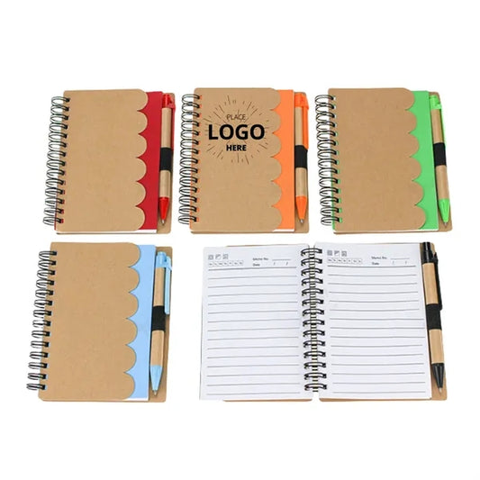 Brown Paper Notebook With Sticky Notes