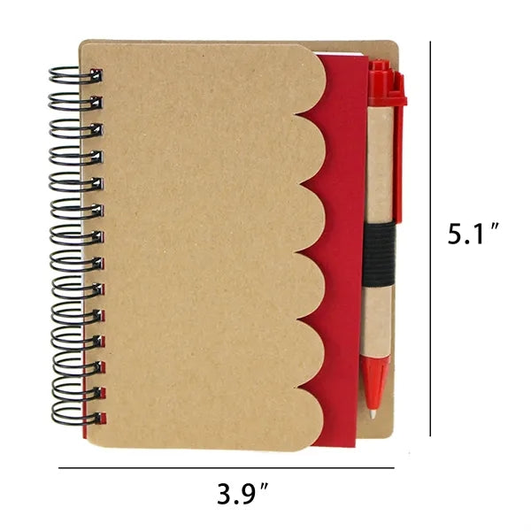 Brown Paper Notebook With Sticky Notes