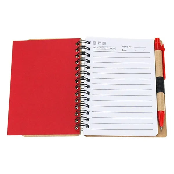 Brown Paper Notebook With Sticky Notes