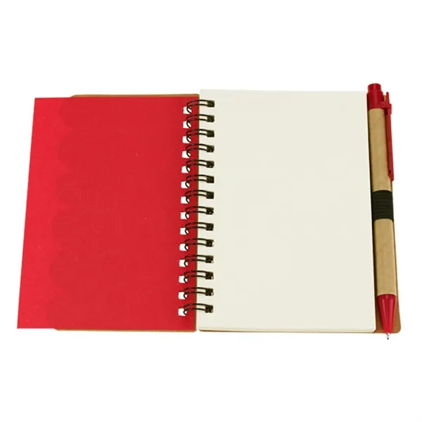 Brown Paper Notebook With Sticky Notes