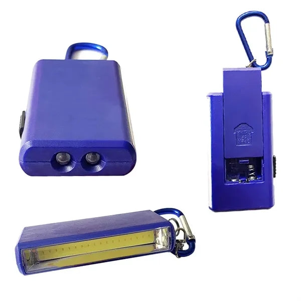 Dual Led Light Torch With Carabiner Clip
