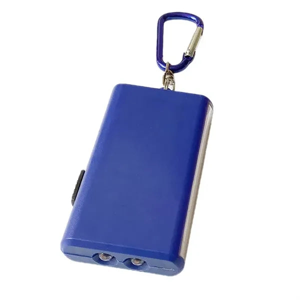 Dual Led Light Torch With Carabiner Clip
