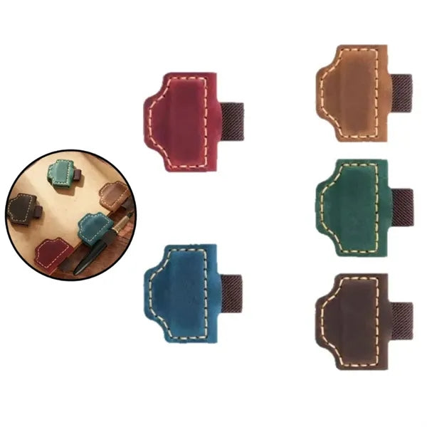 Magnetic Leather Pen Holder Clip