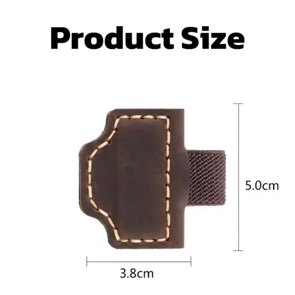Magnetic Leather Pen Holder Clip