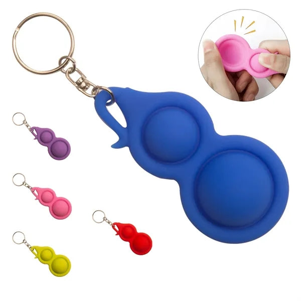 Dimple Gourd Shape Key Chain Fidget Toy