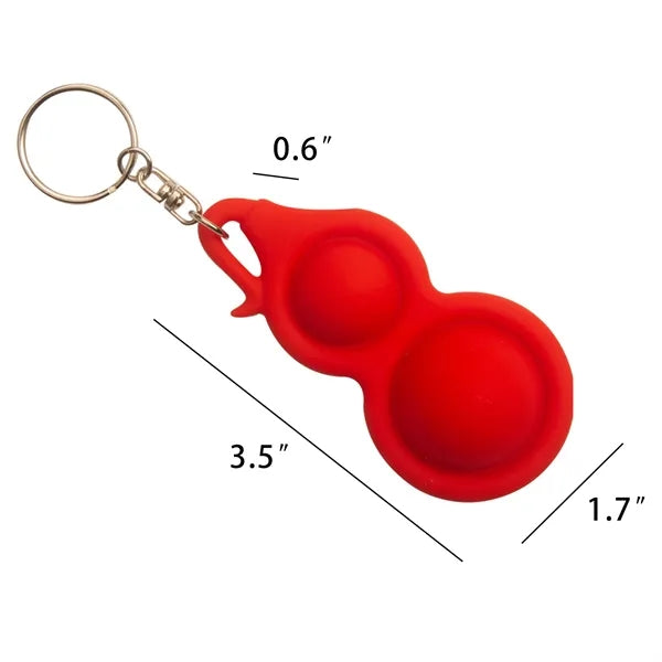 Dimple Gourd Shape Key Chain Fidget Toy