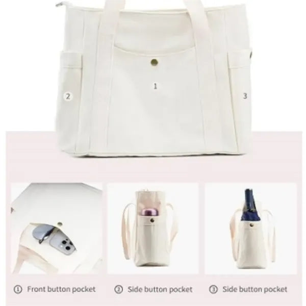 Single shoulder canvas bag