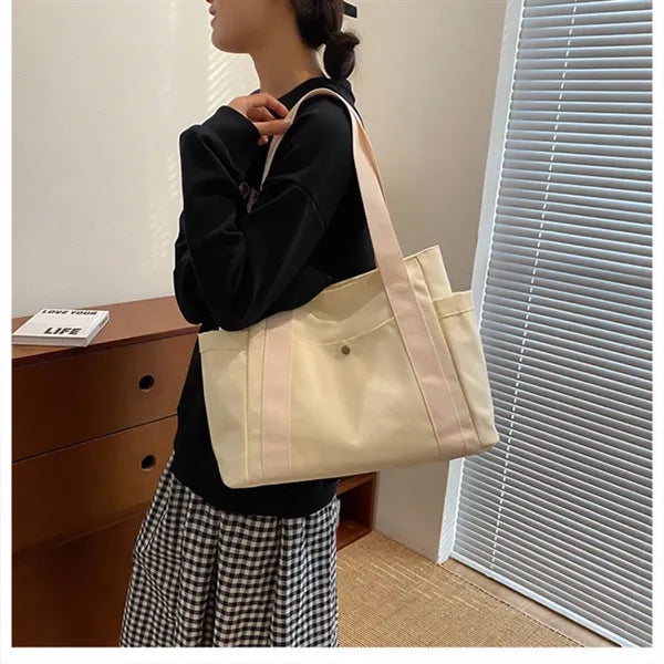 Single shoulder canvas bag