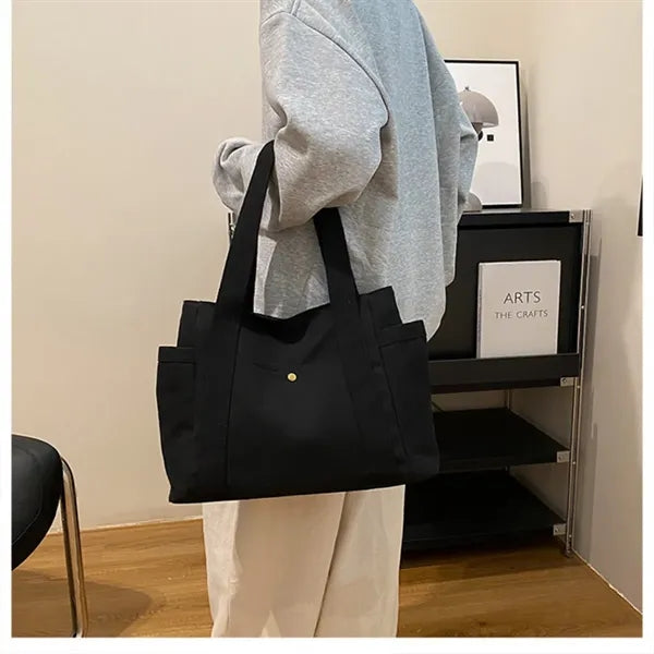 Single shoulder canvas bag
