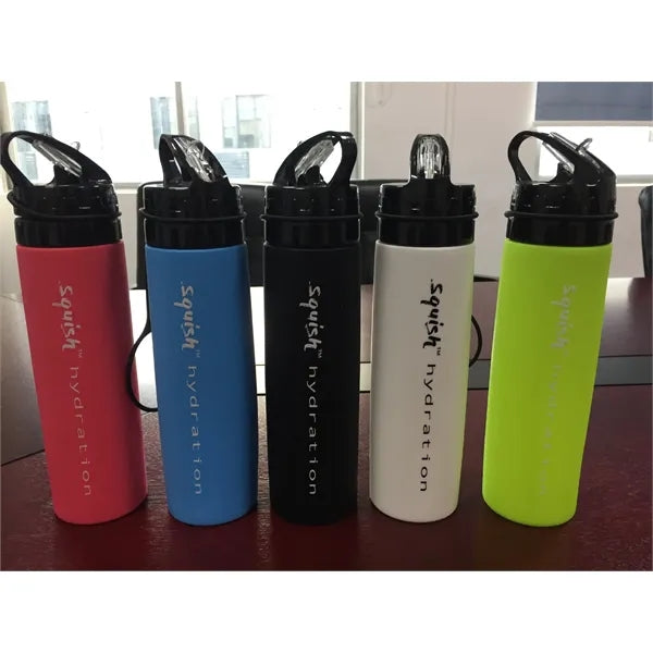 Silicone foldable water bottle