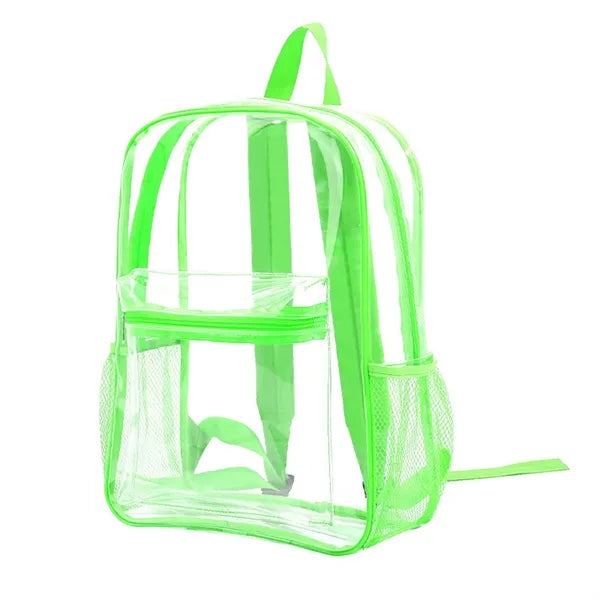 PVC Clear Backpack Heavy Duty with Padded Straps
