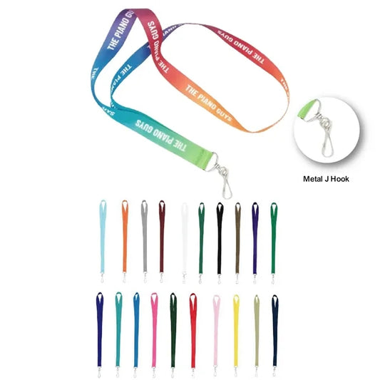 3/4" Full Color Dye-Sublimated Lanyard w/Metal J Hook