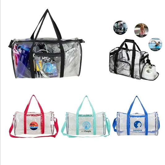 Large Clear Soft Gym Duffel Bag