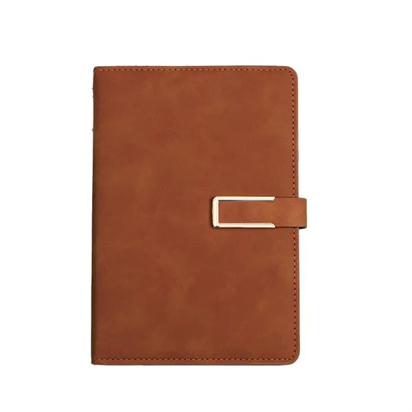 Soft-Touch Suede Leather Magnetic Business Notebook