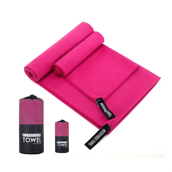 Quick Dry Sand Free Microfiber Towel with Travel Pouch