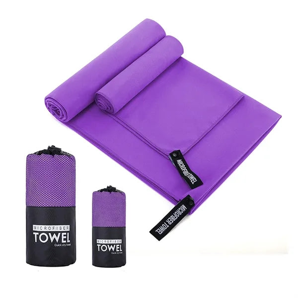 Quick Dry Sand Free Microfiber Towel with Travel Pouch