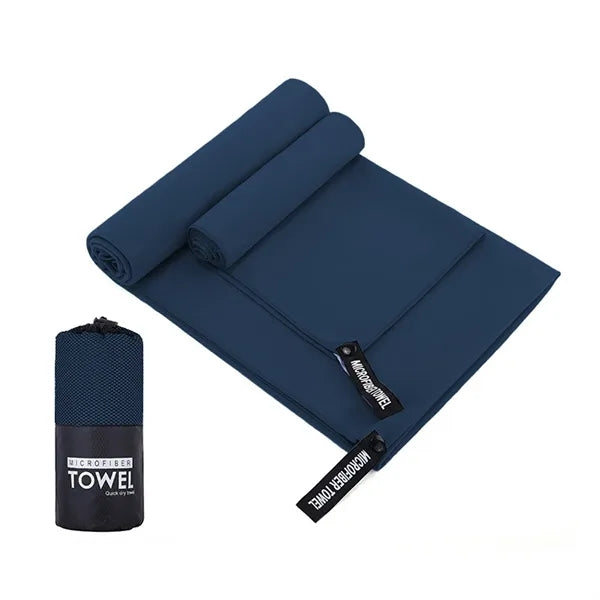 Quick Dry Sand Free Microfiber Towel with Travel Pouch