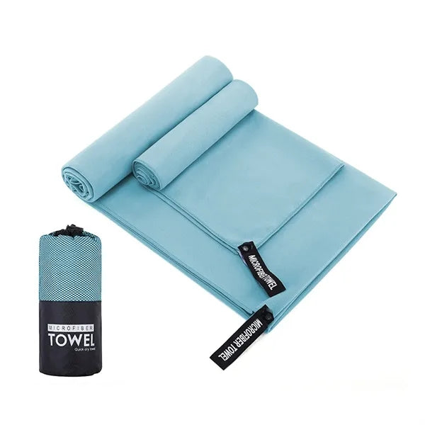 Quick Dry Sand Free Microfiber Towel with Travel Pouch