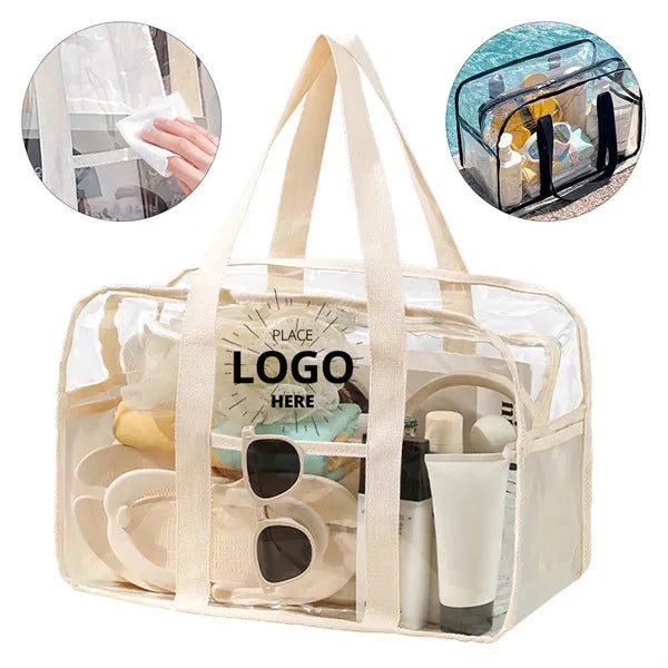 Large Beach Tote Clear Bag