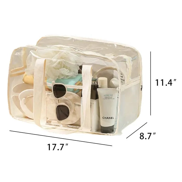 Large Beach Tote Clear Bag