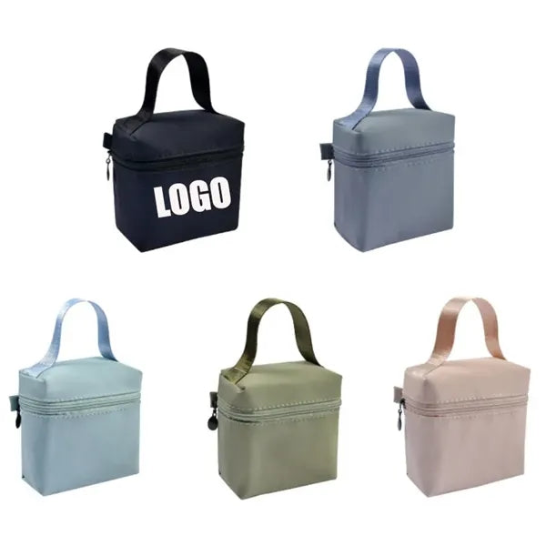 Waterproof Nylon Cosmetic Zipper Toiletry Mini Makeup Bag