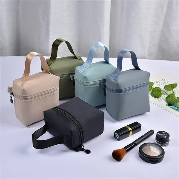 Waterproof Nylon Cosmetic Zipper Toiletry Mini Makeup Bag