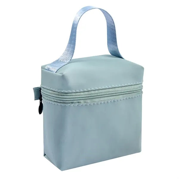 Waterproof Nylon Cosmetic Zipper Toiletry Mini Makeup Bag