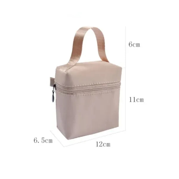 Waterproof Nylon Cosmetic Zipper Toiletry Mini Makeup Bag