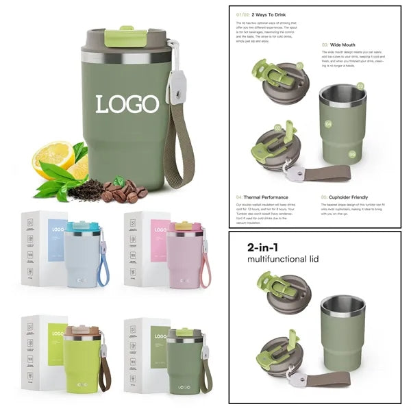 16 oz Stainless Steel Vacuum Coffee Mug