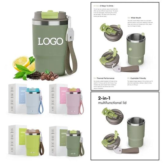 16 oz Stainless Steel Vacuum Coffee Mug