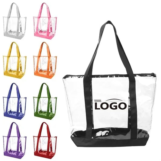 Zipper Beach Handbag Tote Bag