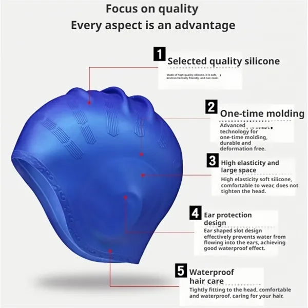 Silicone Non-Slip Swim Cap