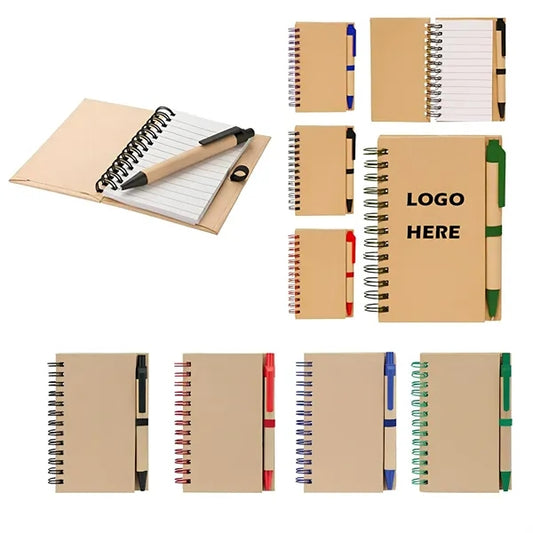 Recycled Spiral Notebook W/ Pen