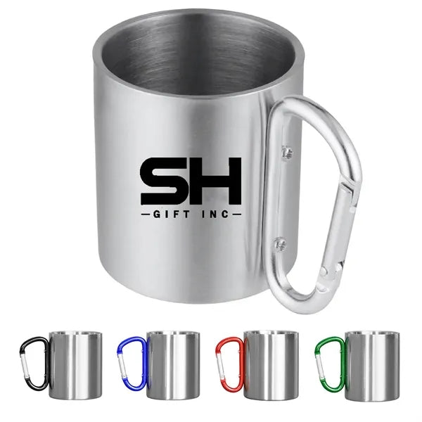 Stainless Steel Camping Carabiner Mugs