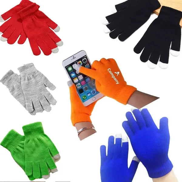 Touchscreen Winter Knit Gloves For Smartphone