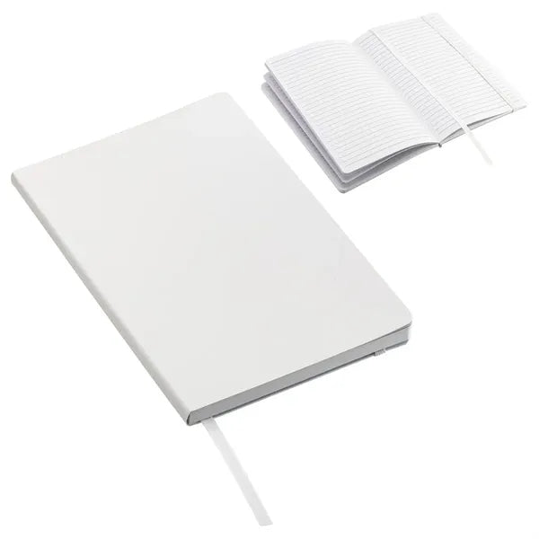 A5 Softbound Cover Notebook W/ Elastic Band & Ribbon