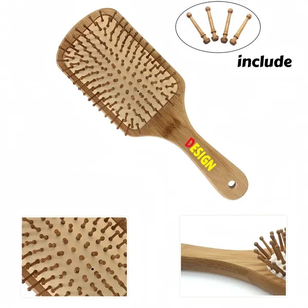 Bamboo Air Cushion Massage Hair Brush Free Shipping