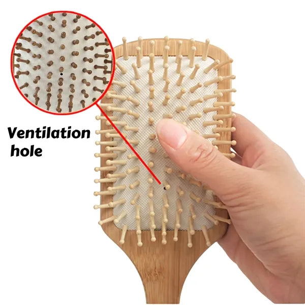 Bamboo Air Cushion Massage Hair Brush Free Shipping