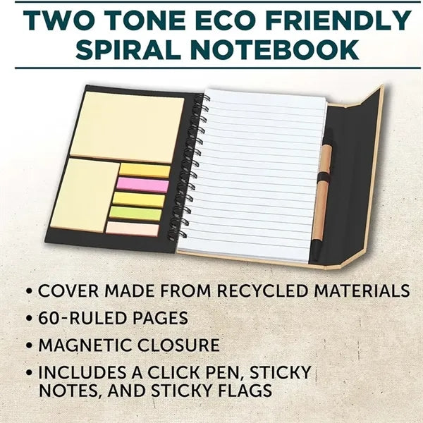 Recycled Magnetic Closure Note Book