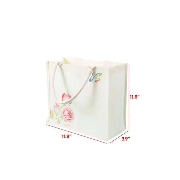 Portable Large Capacity Printed Canvas Tote Bag