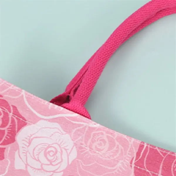 Portable Large Capacity Printed Canvas Tote Bag