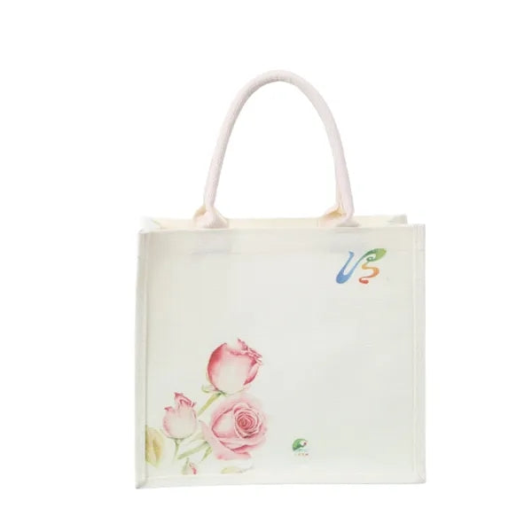 Portable Large Capacity Printed Canvas Tote Bag