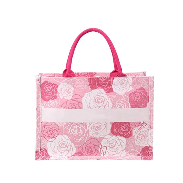 Portable Large Capacity Printed Canvas Tote Bag