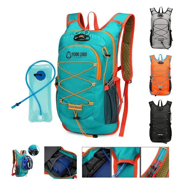 Multi-functional backpack with 2L BPA free water bladder