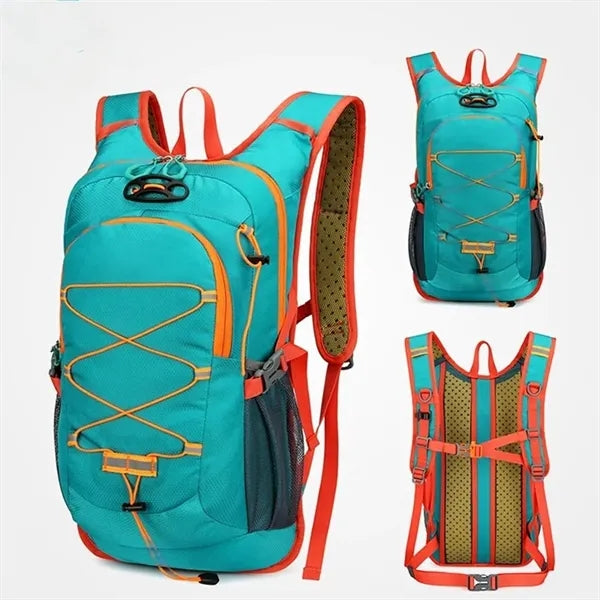Multi-functional backpack with 2L BPA free water bladder