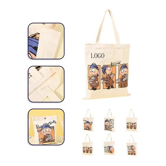 Spacious Custom Cotton Canvas Tote