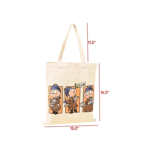 Spacious Custom Cotton Canvas Tote