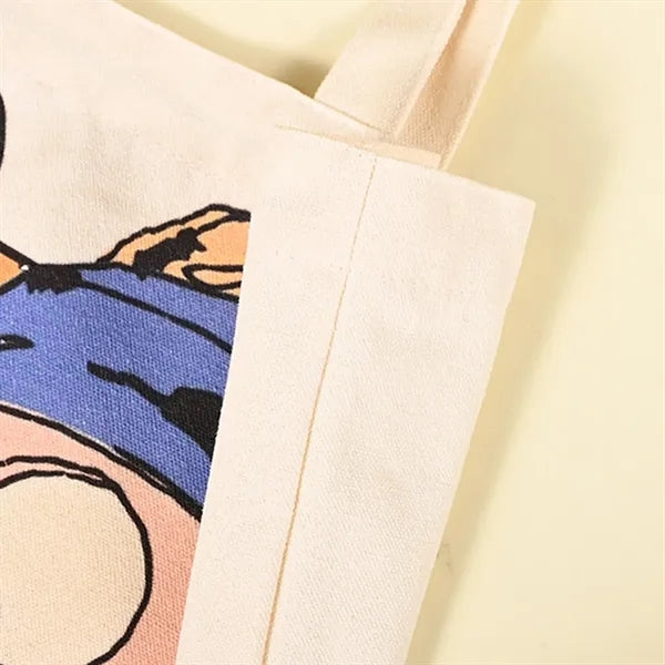 Spacious Custom Cotton Canvas Tote