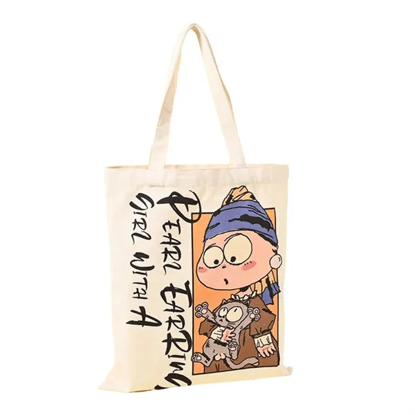 Spacious Custom Cotton Canvas Tote